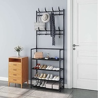 Rack Sapateira Arara 16 Pares com 8 Ganchos e 4 Prateleiras - Organize com Estilo e Praticidade - imagem 3