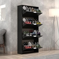 Sapateira Safira 4 Portas Onix - Organize Seu Espaço com Estilo e Funcionalidade - imagem 2