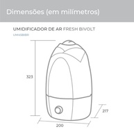 Umidificador Fresh 4,5L Bivolt - SUGGAR UM45BIBR | Ambientes Saudáveis e Silenciosos - imagem 3