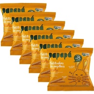 Kit 6 Biscoitos Orgânicos Palitinhos de Vegetais Cenoura 20g - Papapá | Snack Saudável Natural - imagem 1