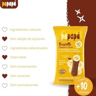 Biscoito de Banana e Cacau 60g - Biscotti Papapá | Crocante e Saudável - imagem 5