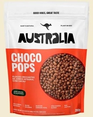 ChocoPops Australia Sabor Chocolate 200g - Hart's Natural | Crocante, Saudável e Sem Glúten - imagem 2