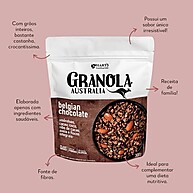 Hart's Natural Granola Australia Belgian Chocolate | Granola Sem Glúten, Sem Lactose, Vegano | 100% Natural | Alto em Fibras | Snack Saudável | 300g - imagem 1