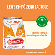 Leite Zero Lactose 300g: Sabor e Saúde! - imagem 1