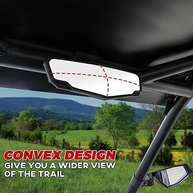 Espelho Retrovisor Central SAUTVS Premium para Polaris RZR PRO XP/R/S/Turbo R e XP 1000 | Visão Ampliada e Segurança nas Trilhas - imagem 3