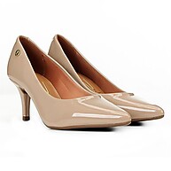 Scarpin Vizzano Bico Fino Bege: Elegância com Conforto - imagem 1