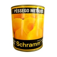 Pêssego em Calda Schramm Metades 450g Drenado | Conserva em Lata Premium - imagem 1
