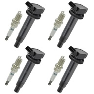 Kit 4 Bobinas de Ignição UF333 + Velas de Irídio 7092 para Toyota Camry, Corolla, Scion e mais (2001-2015) - imagem 2