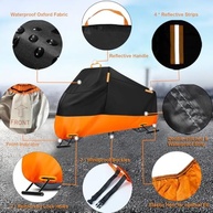 Capa de Moto Premium 300D Impermeável e Resistente - Proteção Total para Harley Davidson e Scooters - imagem 3