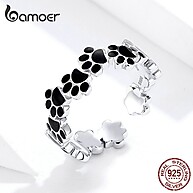 Anel de Prata 925 com Pegada de Pet – Bamoer SCR603 - imagem 2