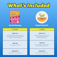 Scrub Daddy Scrub Mommy 4ct + PowerPaste XL - Esponjas Dupla Face com Agente de Limpeza - imagem 2