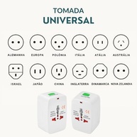 Kit 2 Adaptadores de Tomada Universal Bivolt: Conecte-se em Mais de 150 Países! - imagem 3