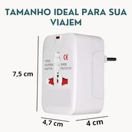 Kit 2 Adaptadores de Tomada Universal Bivolt: Conecte-se em Mais de 150 Países! - imagem 5