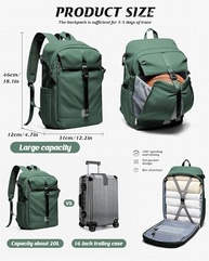 SEAFEW Mochila de viagem para mulheres, mochila de mão aprovada por voo, mochila casual mala de cabine - imagem 5