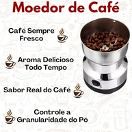 Moedor de Café Elétrico 110V - Potente e Compacto para Grãos, Temperos e Ervas Secas - imagem 4