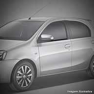 Kit Pestana Externa Dianteira Toyota Etios Hatch e Sedan (2013-2021) - Proteção e Estilo - imagem 5