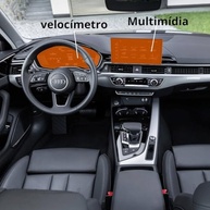 Película PPF Premium para Audi A4 Sedan Prestige: Proteção Total para seu Multimídia e Painel - imagem 3