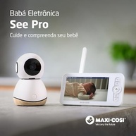 Babá Eletrônica See Pro 360 com Tela 5", Visão Noturna HD 2K, Detecção de Choro e Criptografia AES - imagem 4