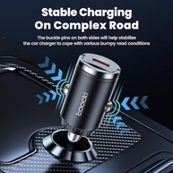 Carregador Veicular Toocki USB-C 45W PD/QC3.0: Carga Rápida e Segura para Seu Dispositivo - imagem 4