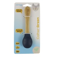 CLINGO Colher de Bambu e Silicone para Bebês - Segura, Ergonômica e Livre de BPA - imagem 4