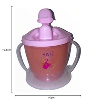 Copo de Treinamento Educativo Sonne com 2 Alças - 240ml Rosa | Transição Segura da Mamadeira - imagem 3