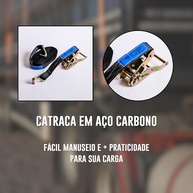 Cinta Catraca com Gancho J 6m: Amarração Segura e Firme para Cargas Pesadas (1500kg) - imagem 4