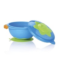 Nûby Tigela Divertida com Tampa e Ventosa Azul - 300ml | Segura, Prática e Ideal para Bebês - imagem 2