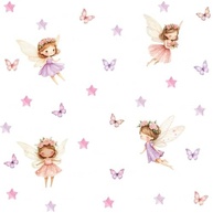 Kit Adesivos de Parede Infantil Fadas - Decoração Segura e Lavável para Quarto de Bebê e Criança - imagem 3