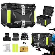 Baú Moto Alumínio 45L: Antirroubo, Impermeável e Universal - Aventura e Segurança! - imagem 1