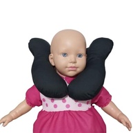 Almofada de Pescoço Bebê: Conforto e Segurança para Pequenos de 0-24 Meses (Preta) - imagem 5