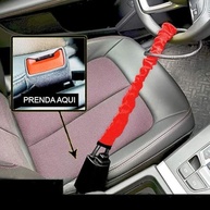 Trava Antifurto para Volante de Carro - Segurança Máxima com Design Vermelho Vibrante - imagem 4