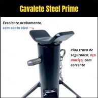Kit 4 Cavaletes de Automóvel 2 Toneladas - Segurança e Estabilidade para sua Manutenção - imagem 4