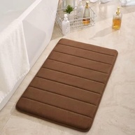 Tapete Antiderrapante Soft Marrom – Conforto e Segurança no Banheiro com Design Moderno - imagem 2