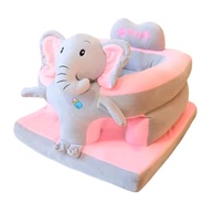 Assento Infantil de Apoio para Bebê - Elefante Rosa/Cinza | Segurança e Conforto na Postura Sentada - imagem 4