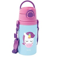 Garrafinha de Alumínio Unicorn Fun - 400ml com Canudo Silicone e Segurança - imagem 4