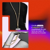 Geonav Cordão de Pescoço Universal Dourado: Segurança e Estilo para seu Celular - imagem 4