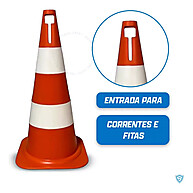 Cones de Sinalização PVC 50cm: Solução Ideal para Estacionamento e Segurança - imagem 1