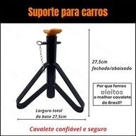 2 Preguiças Cavalete Suporte para Carro 2 Toneladas - Segurança e Estabilidade Máxima - imagem 5