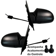 Par de Retrovisores Elétricos Fiesta 2002-2014 com Controle - Visibilidade e Segurança - imagem 3