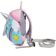 Mini Mochila com Guia de Segurança Infantil Lorben - Unicórnio Rosa - imagem 5