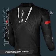 Macacão Moto Speed 2 Shiver: Segurança e Estilo em Couro para Motociclistas - imagem 5