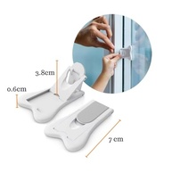Kit com 2 Travas de Segurança para Portas e Janelas de Correr - Proteção Confiável para Bebês e Crianças - imagem 2