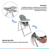 Cadeira de Alimentação Infantil Pepper Verde - Conforto e Segurança Até 18kg - imagem 5