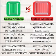 Portão de Segurança Pet e Bebê 70x80cm com Extensor | Proteção Versátil para Cães, Crianças e Corredores - imagem 5