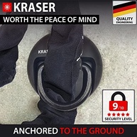Âncora de Segurança Kraser KR804: Proteção Antifurto Robusta para sua Moto e Bicicleta - imagem 4