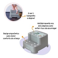 Banquinho de Banheiro com 2 Degraus Cinza - Segurança e Conforto para Todos - imagem 5