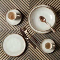 Conjunto com 6 Pratos de Sobremesa Bio Raio - Porto Brasil | Seguro e Elegante - imagem 3