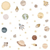 Kit Adesivos Decorativos Universo Infantil - Laváveis, Seguros e Fáceis de Aplicar para Quarto de Criança - imagem 1