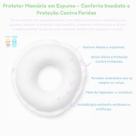 Rosquinha para Seios Amamentação - Protetor de Mamilo Confortável e Respirável - imagem 4