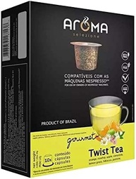 Aroma Selezione Cápsulas De Chá Twist Tea Aroma Compatível Com Nespresso Contém 10 Cápsulas - imagem 2